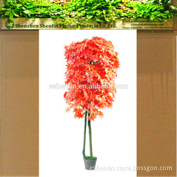 Artificial red MAPLE real trunk tree plant artificial autumn tree for indoor / outdoor